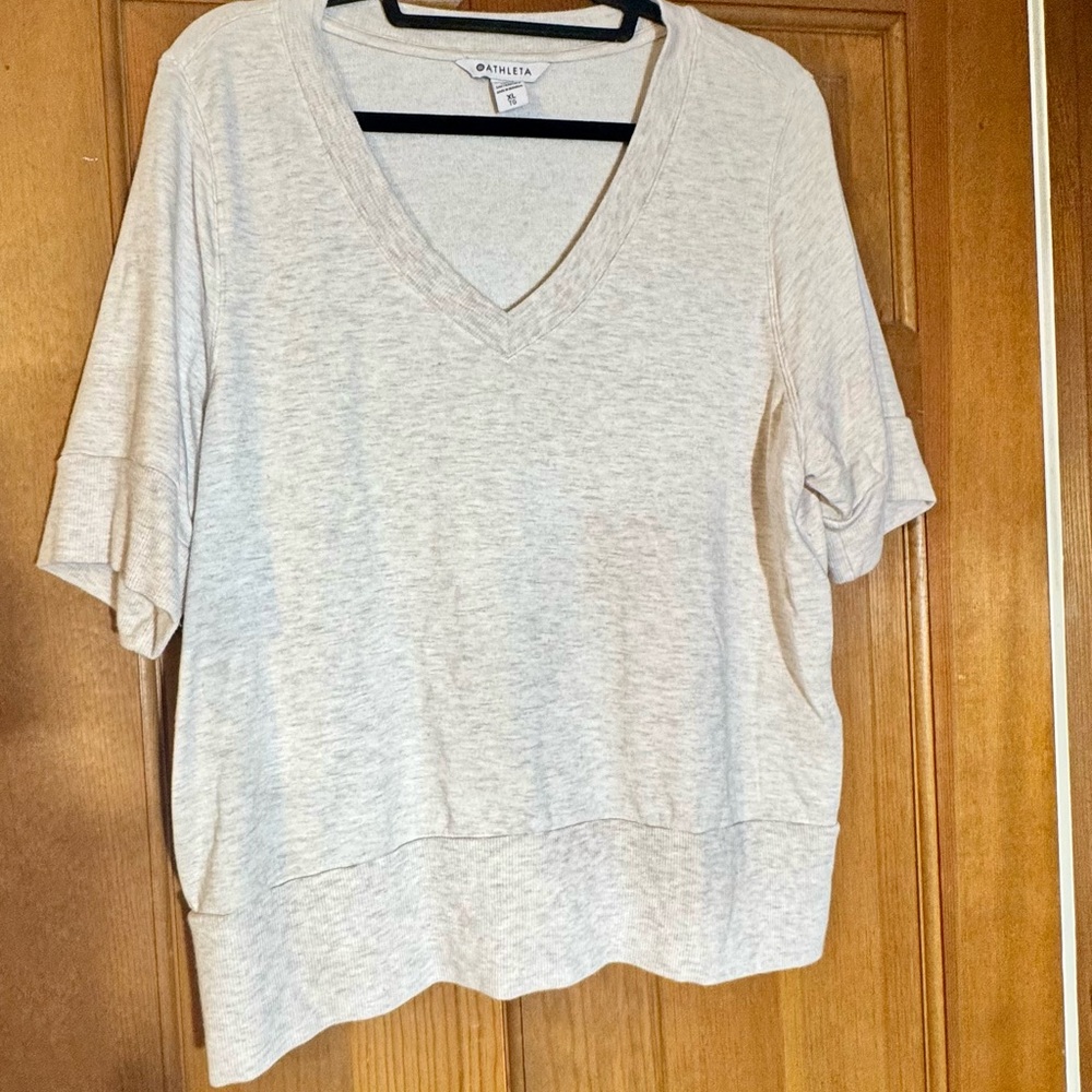 Athleta Step Forward short-sleeve sweatshirt